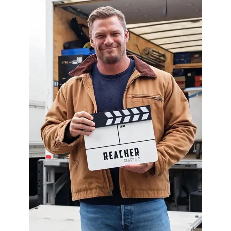 Alan Ritchson Reacher Brown Jacket