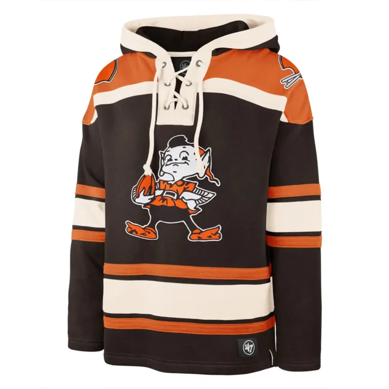 CLEVELAND BROWNS HISTORIC 47 LACER HOOD