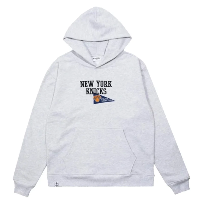 New York Knicks Basketball Grey Hoodie