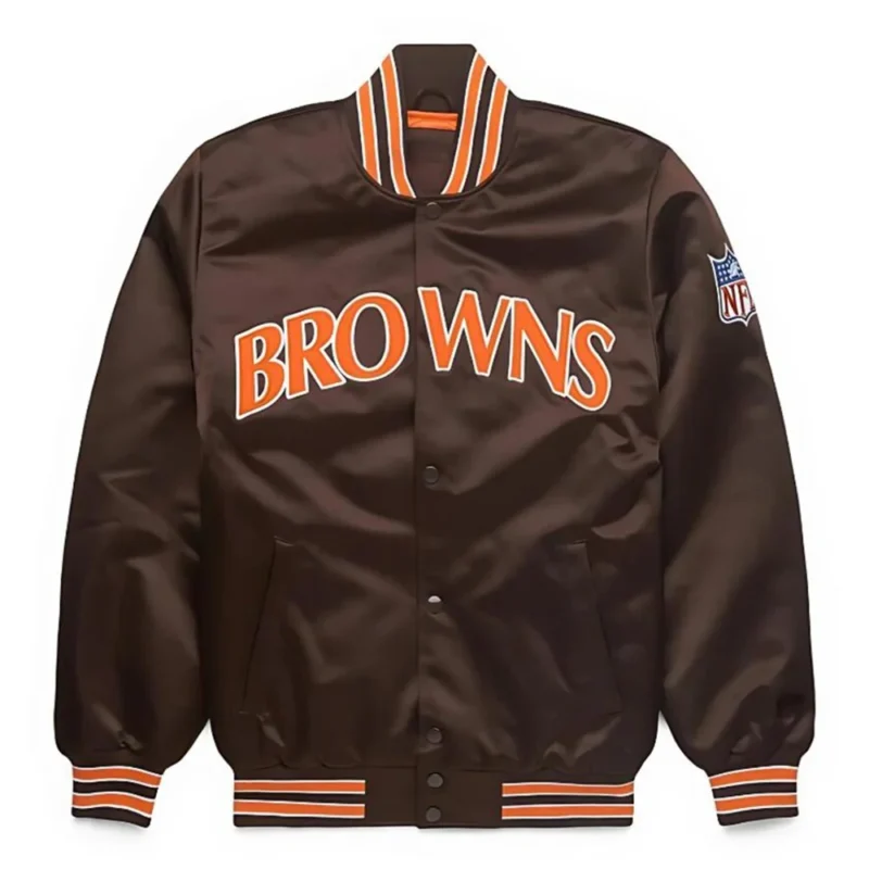 NFL Starter Browns Satin Coaches Jacket