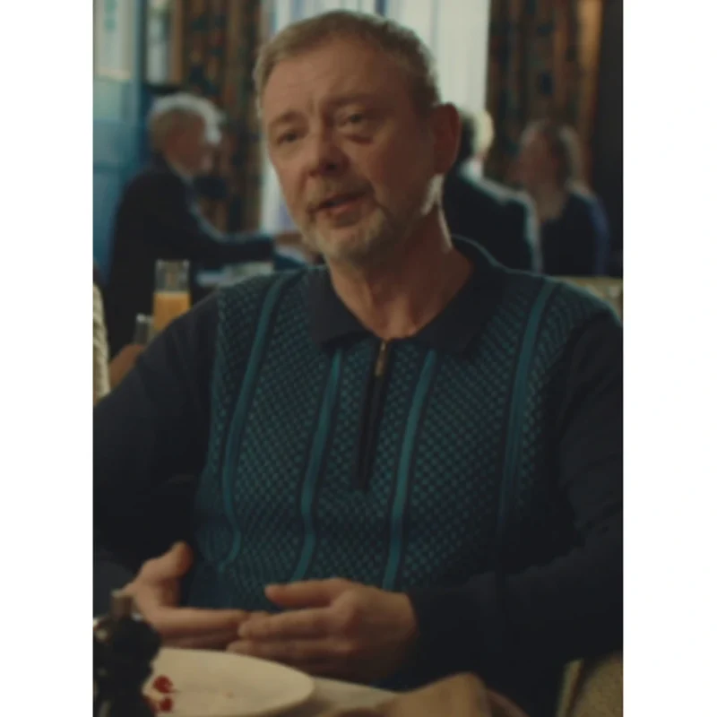 John Simm I Jack Wright S01 Blue Striped Jumper