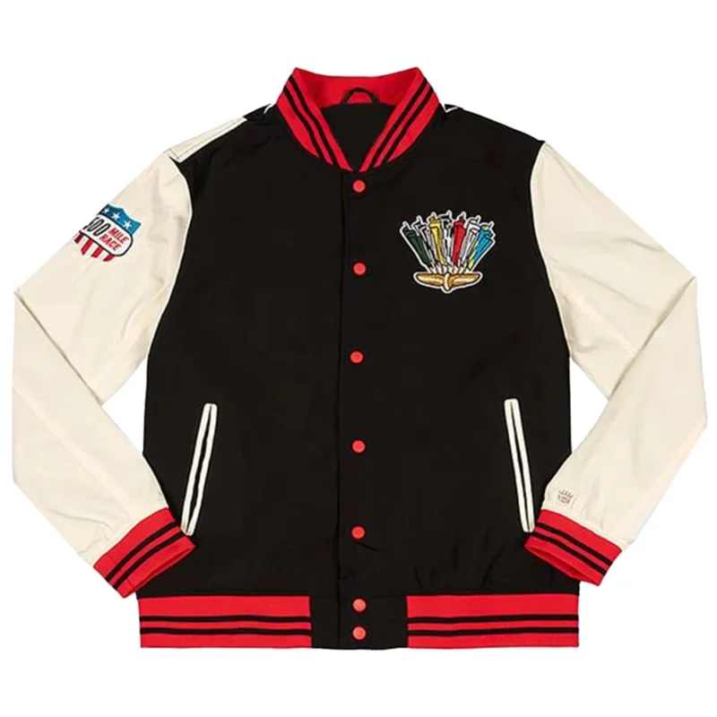 Indianapolis 500 Checkered Flag Bomber Jacket
