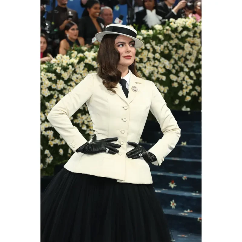 Met Gala 2025 Monica Barbaro White Coat