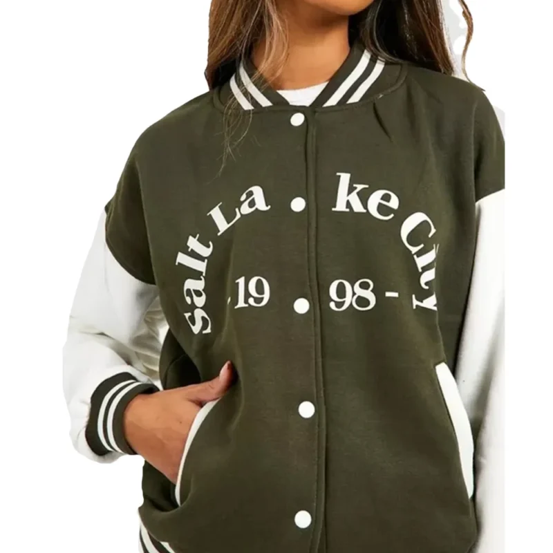 Salt Lake Colour Block Varsity Jacket