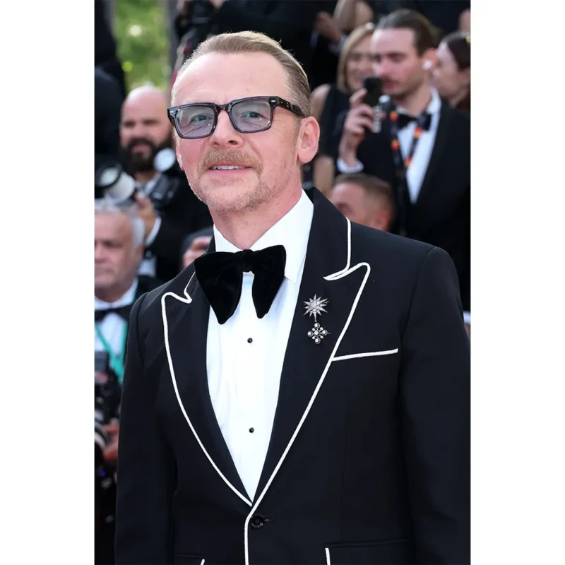 Simon Pegg Cannes 2025 Black Suit
