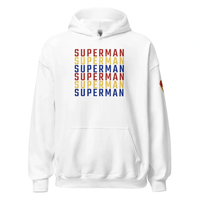 Superman 2025 White Comic Hoodie