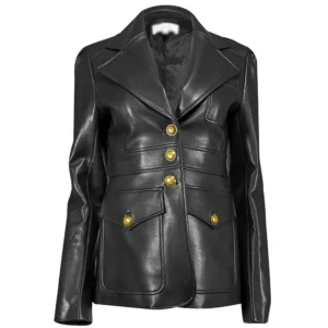 Liza Lapira The Equalizer S02 Black Leather Jacket