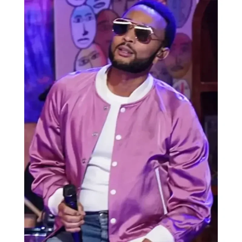 The Voice S27 John Legend Finale Pink Jacket