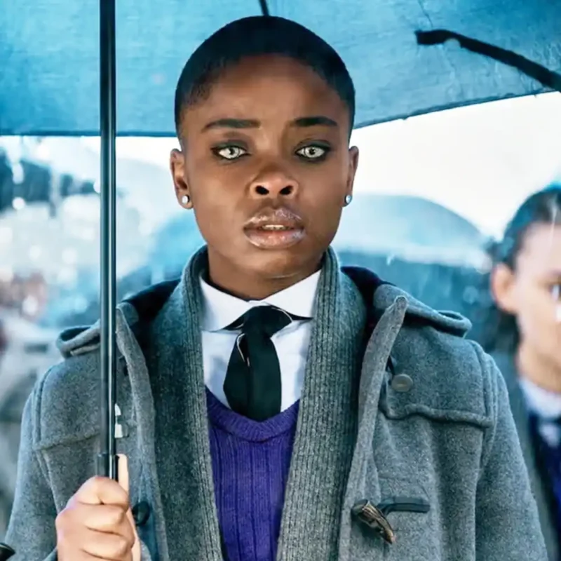 Wednesday Season 2 Joy Sunday Grey Coat