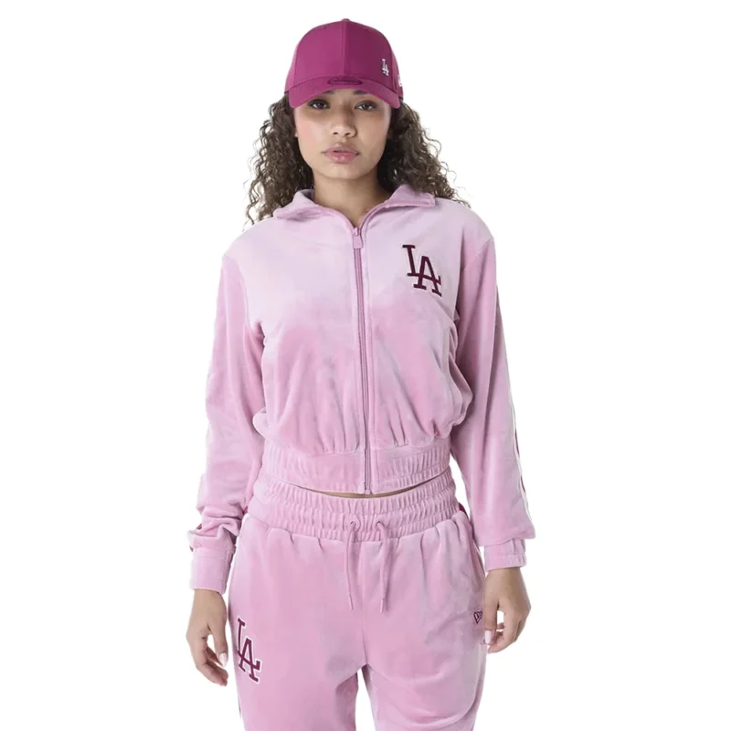 Womens Dodgers Pink Track Suit