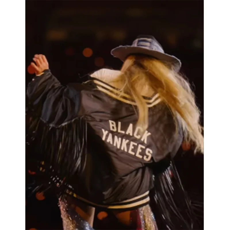 Beyoncé Cowboy Carter Tour Black Yankees Jacket