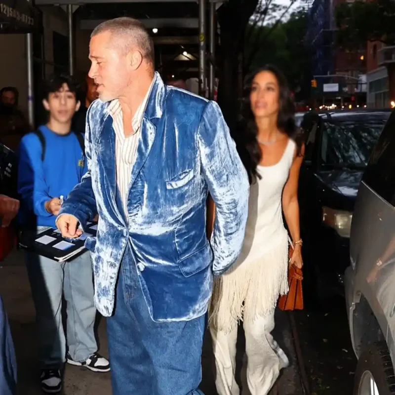 Brad Pitt Blue Velvet blazer