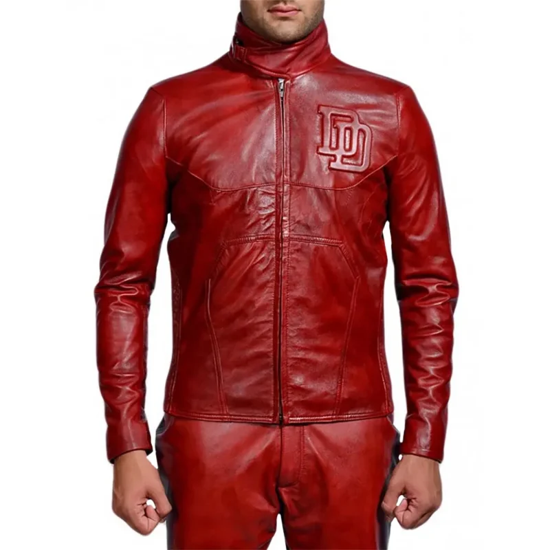 Ben Affleck Daredevil Red Leather Jacket