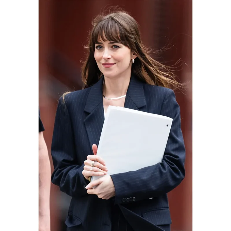 Materialists 2025 Dakota Johnson Black Blazer