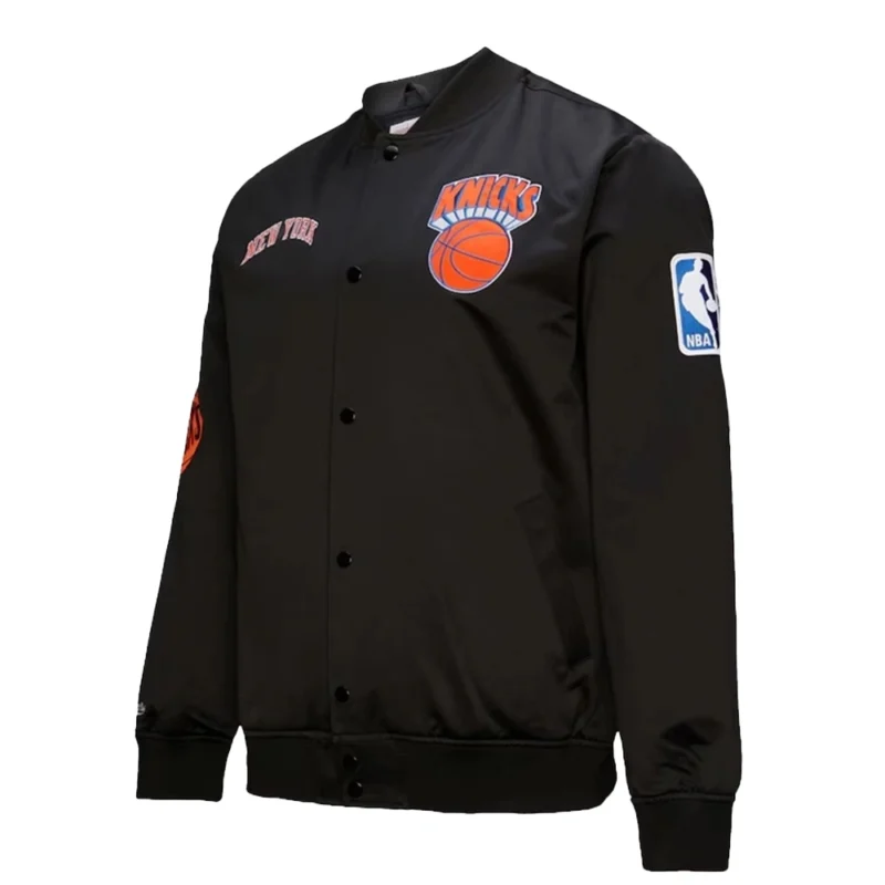 NY Knicks Black Hardwood Classics Blackout Jacket