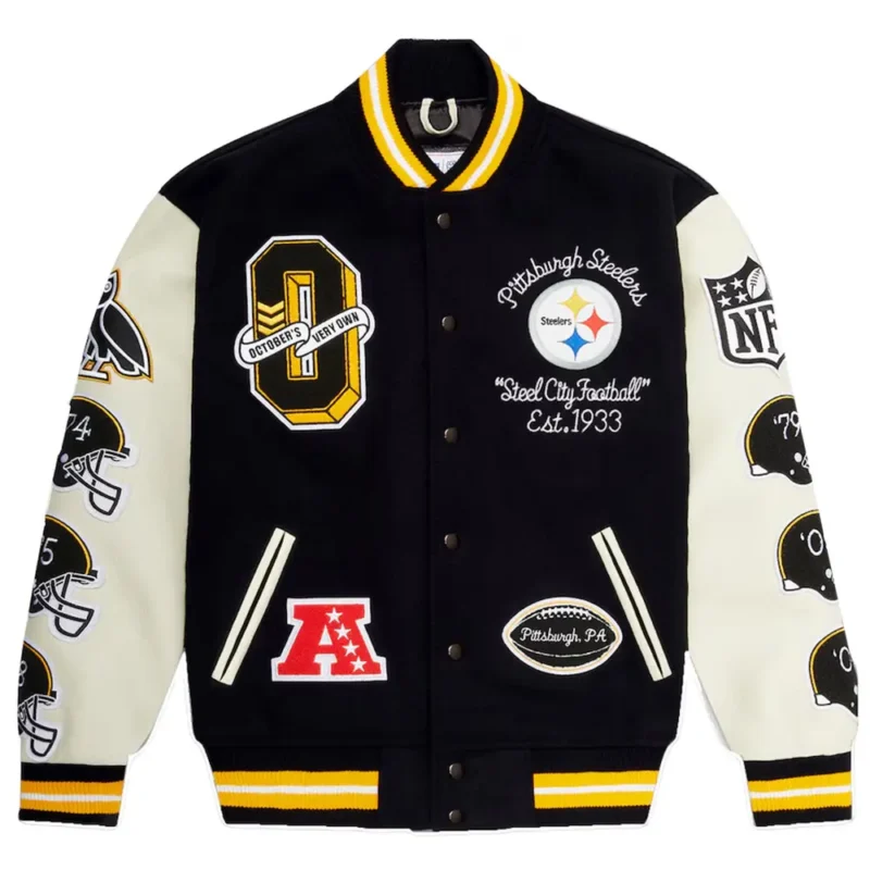 Pittsburgh Steelers OVO Letterman Jacket