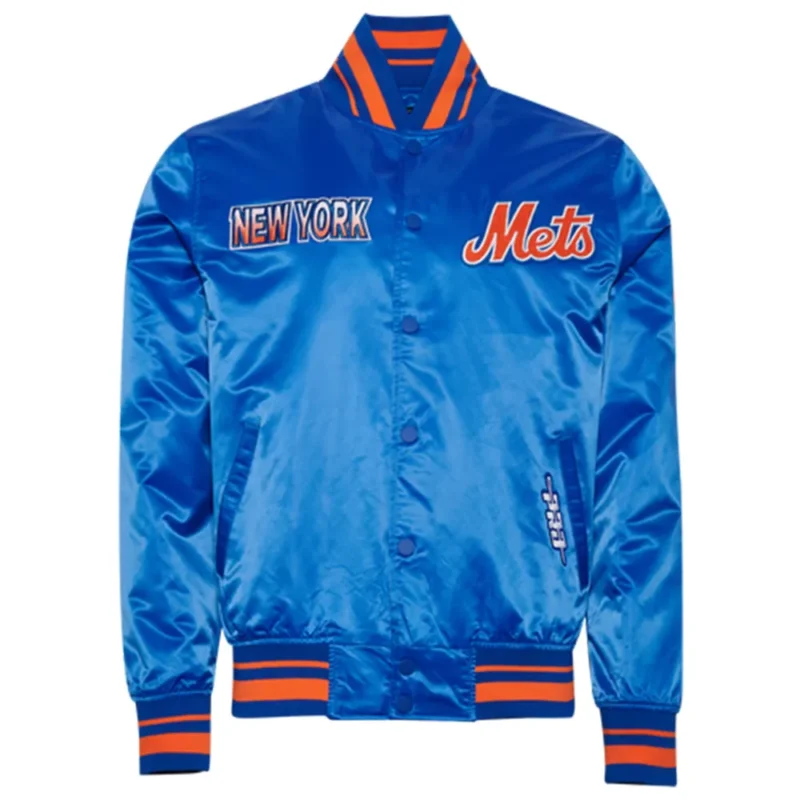 Pro Standard New York Mets Turn It Up M Rib Satin Jacket