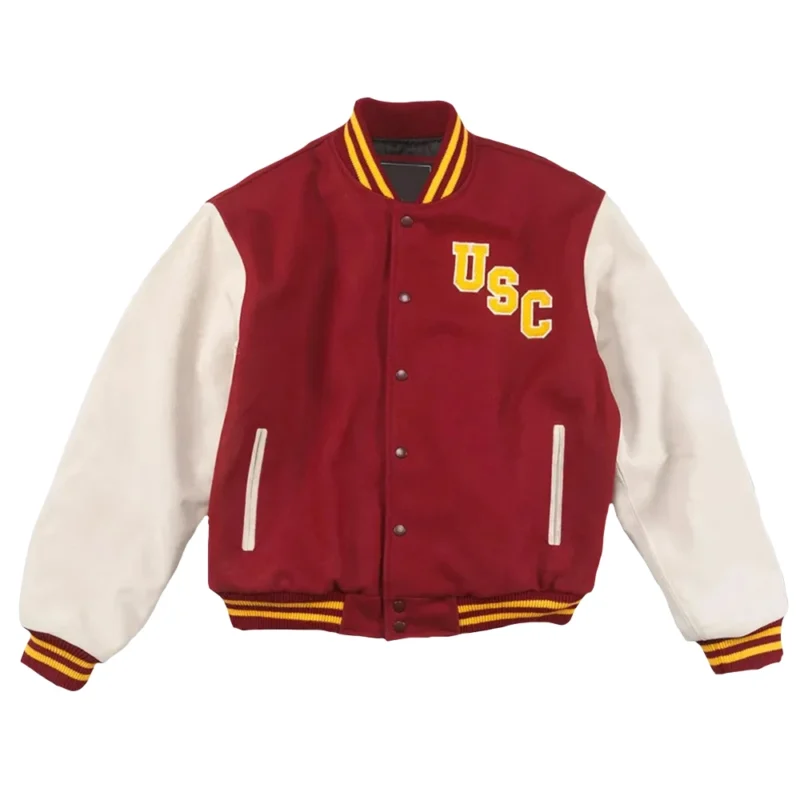 USC Trojans Varsity Cardinal and White Jacket