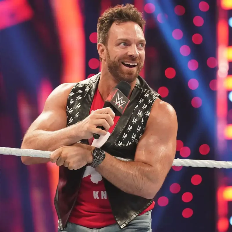 LA Knight WWE Black Vest