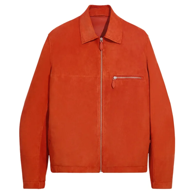 American Idol S23 Lionel Richie Orange Suede Jacket