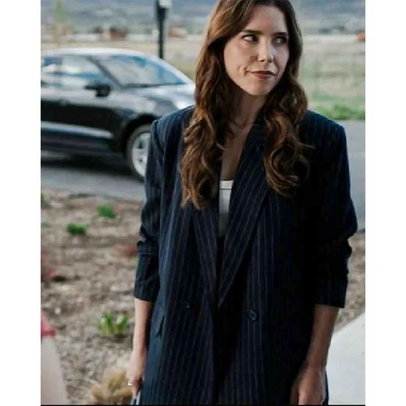 The Stranger in My Home Sophia Bush Striped Blazer