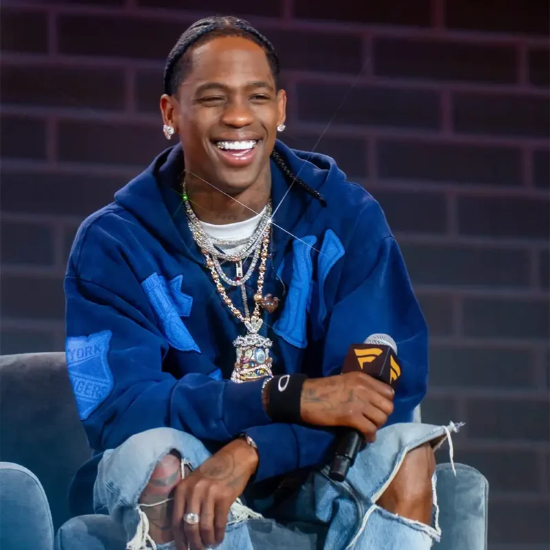 Travis Scott Fanatics Fest NYC 2025 Blue Hoodie
