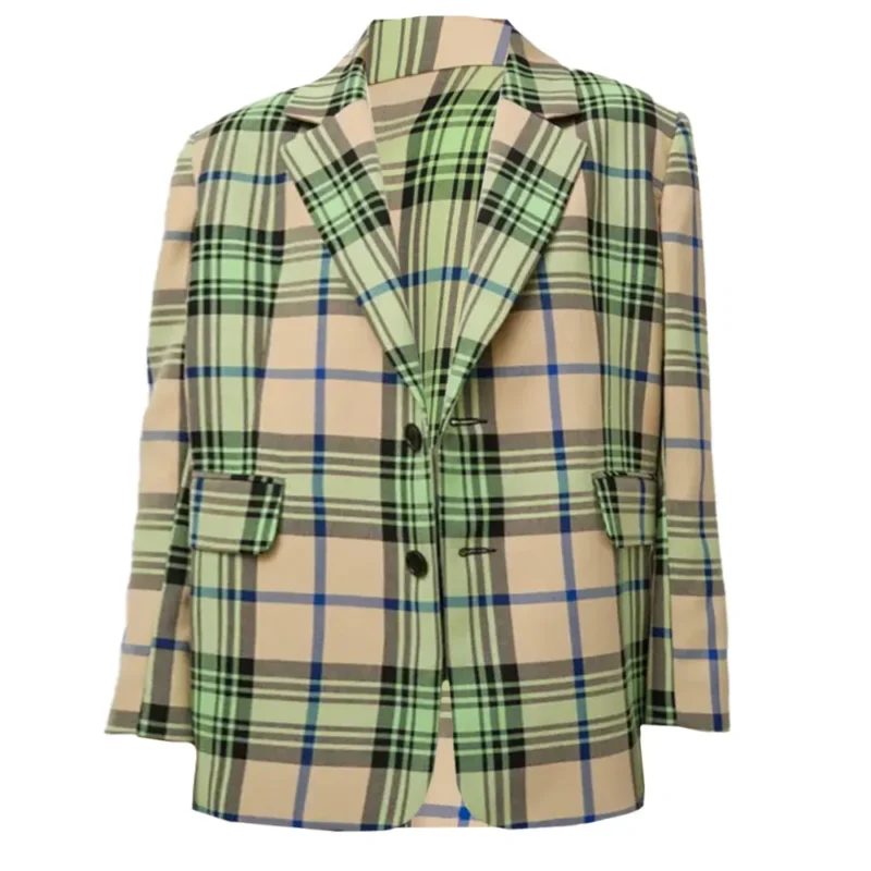 Wear Whatever The F You Want S01 Stacy London Green Plaid Blazer