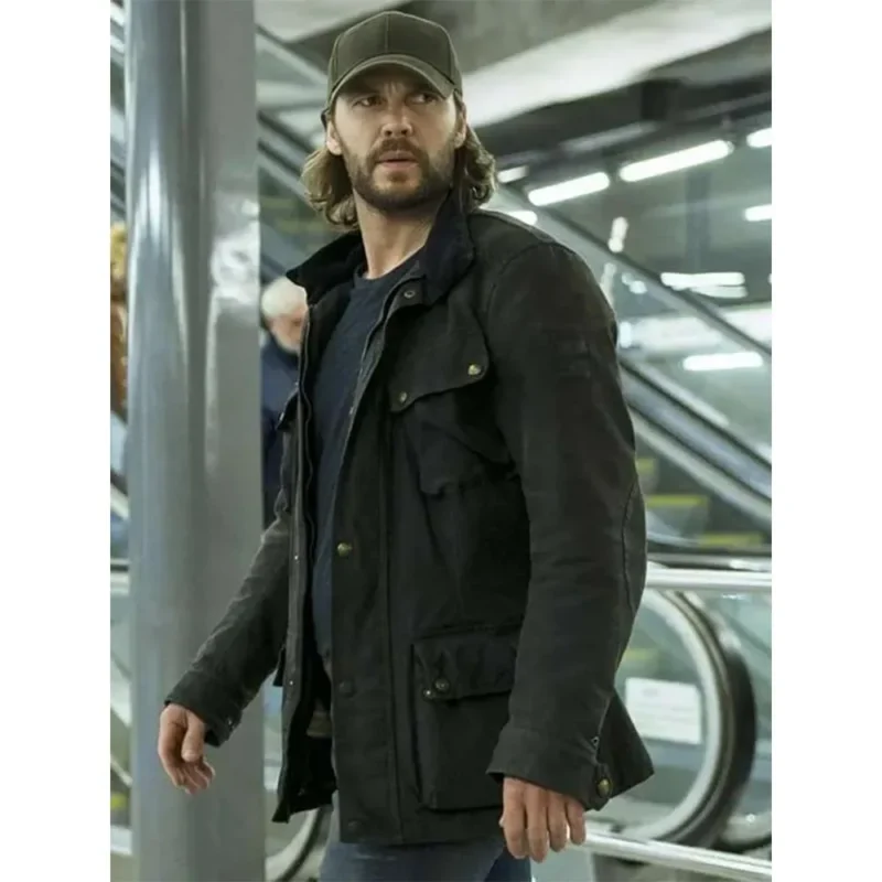 Taylor Kitsch The Terminal List Dark Wolf Black Jacket